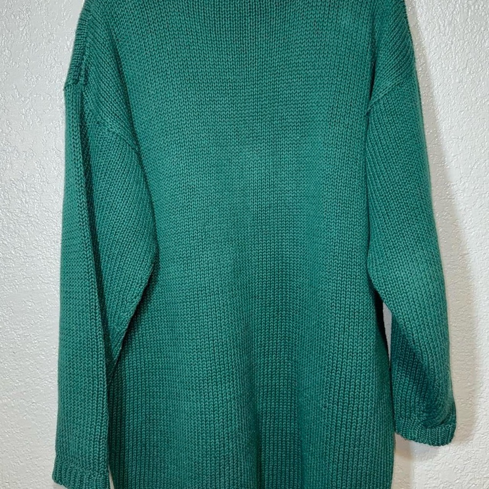 Festive Green Sweater with Reindeer and Snowflakes - Picture 8 of 8